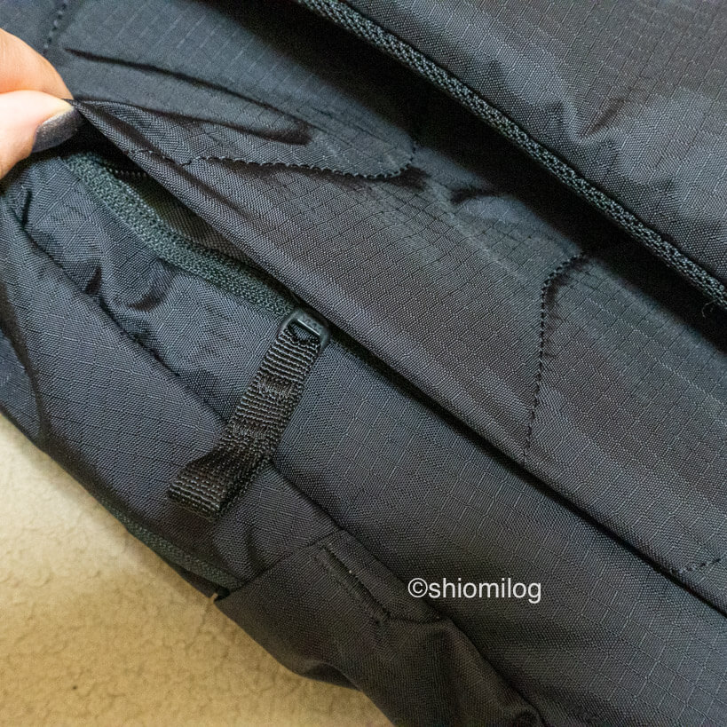 Able Carry Thirteen Daybagの反面ポケット